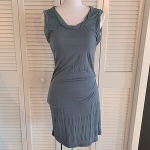 Anthropologie Monoreno Sleeveless Stretch Dress Women’s Slate Blue Midi Size L